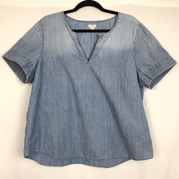 J. Crew Tops - J CREW // Denim Shirt